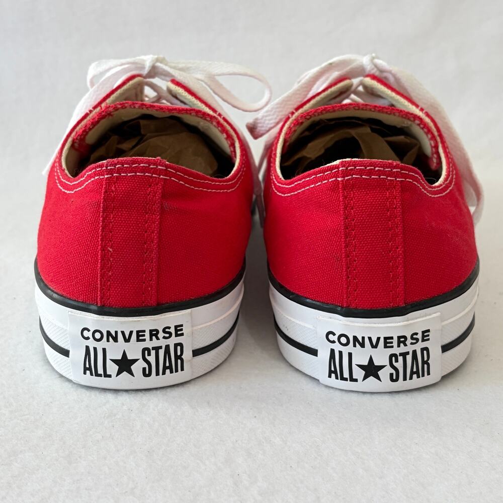 Converse All Star Sneakers Mens 12 Red White Low Top Skater Shoes Grunge Punk - Picture 7 of 8